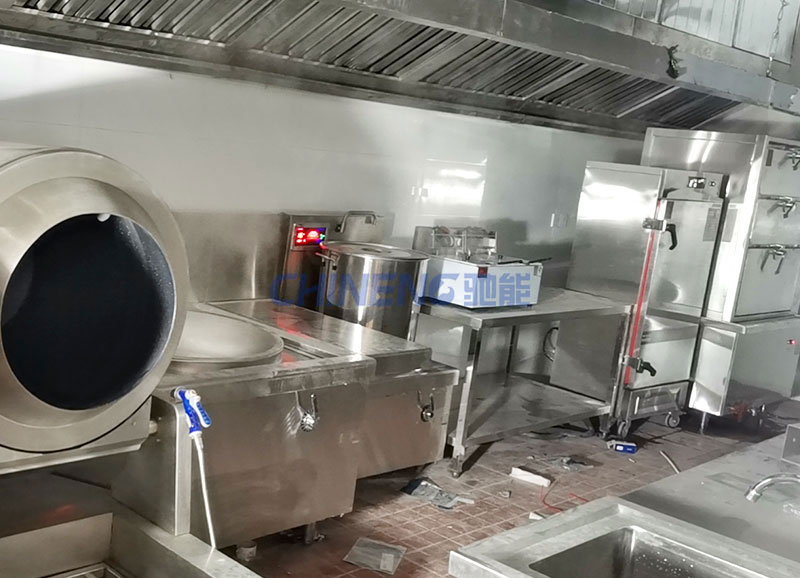 慧芃新材料自動食堂烹飪區(qū)