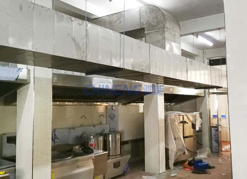 鶴山沙坪第二小學食堂新風系統(tǒng)