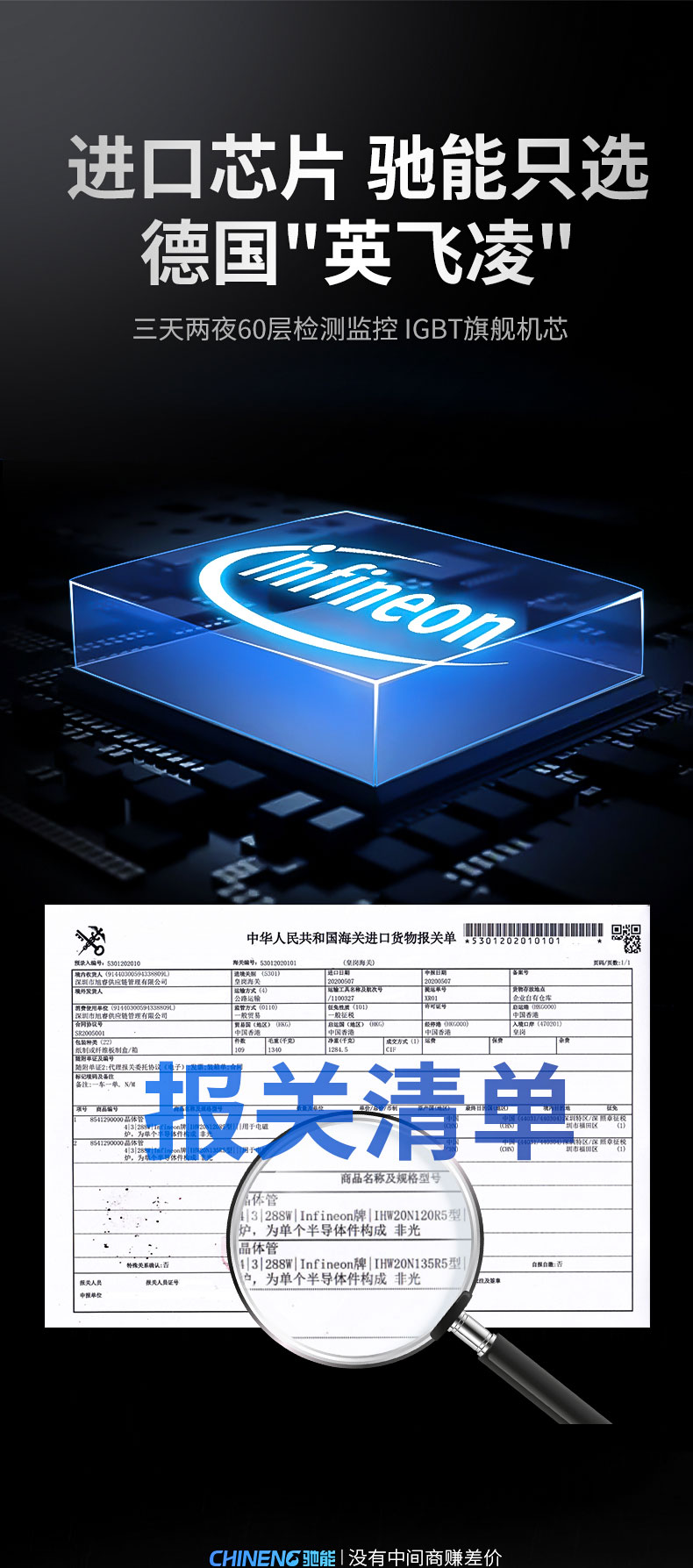 3500W臺(tái)式電磁爐使用英飛凌芯片