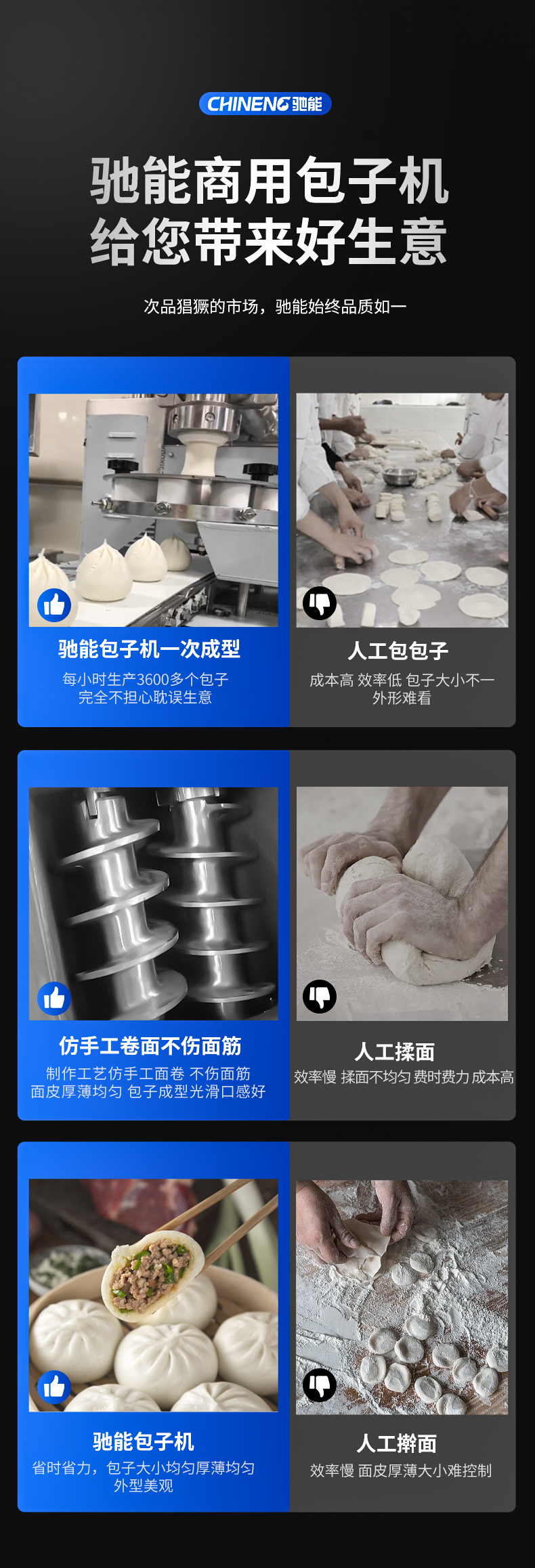 全自動包子機優(yōu)勢