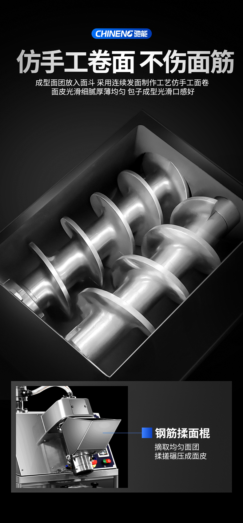 全自動包子機卷面