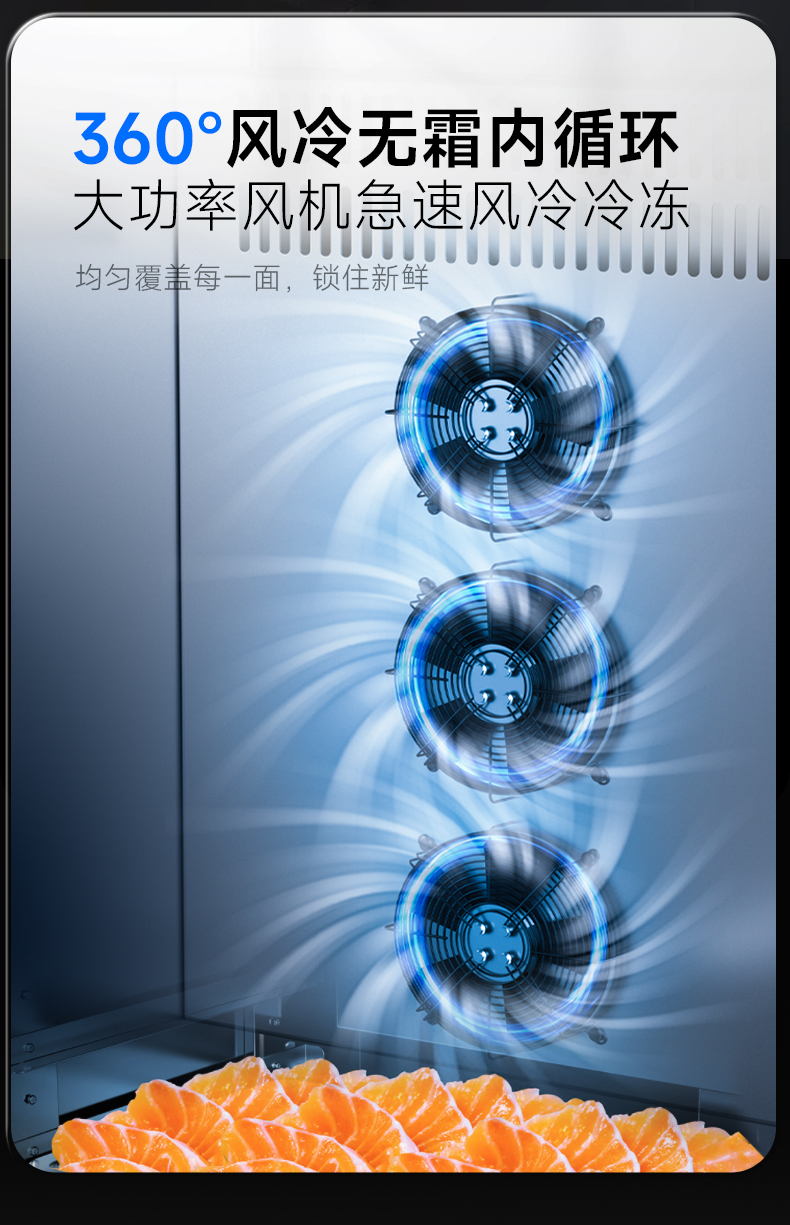 速凍柜360度循環(huán)風(fēng)冷