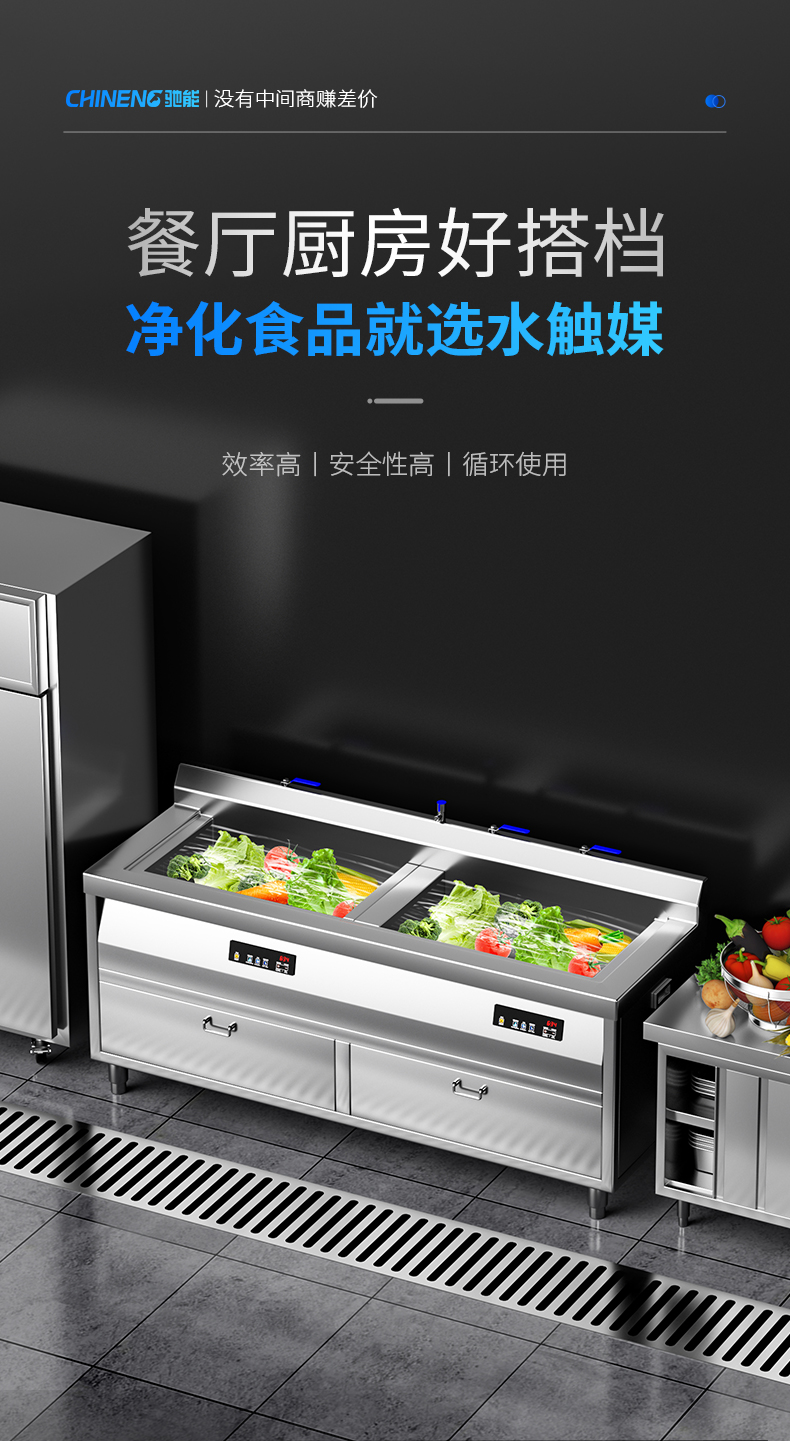 水觸媒洗菜機參數(shù)表